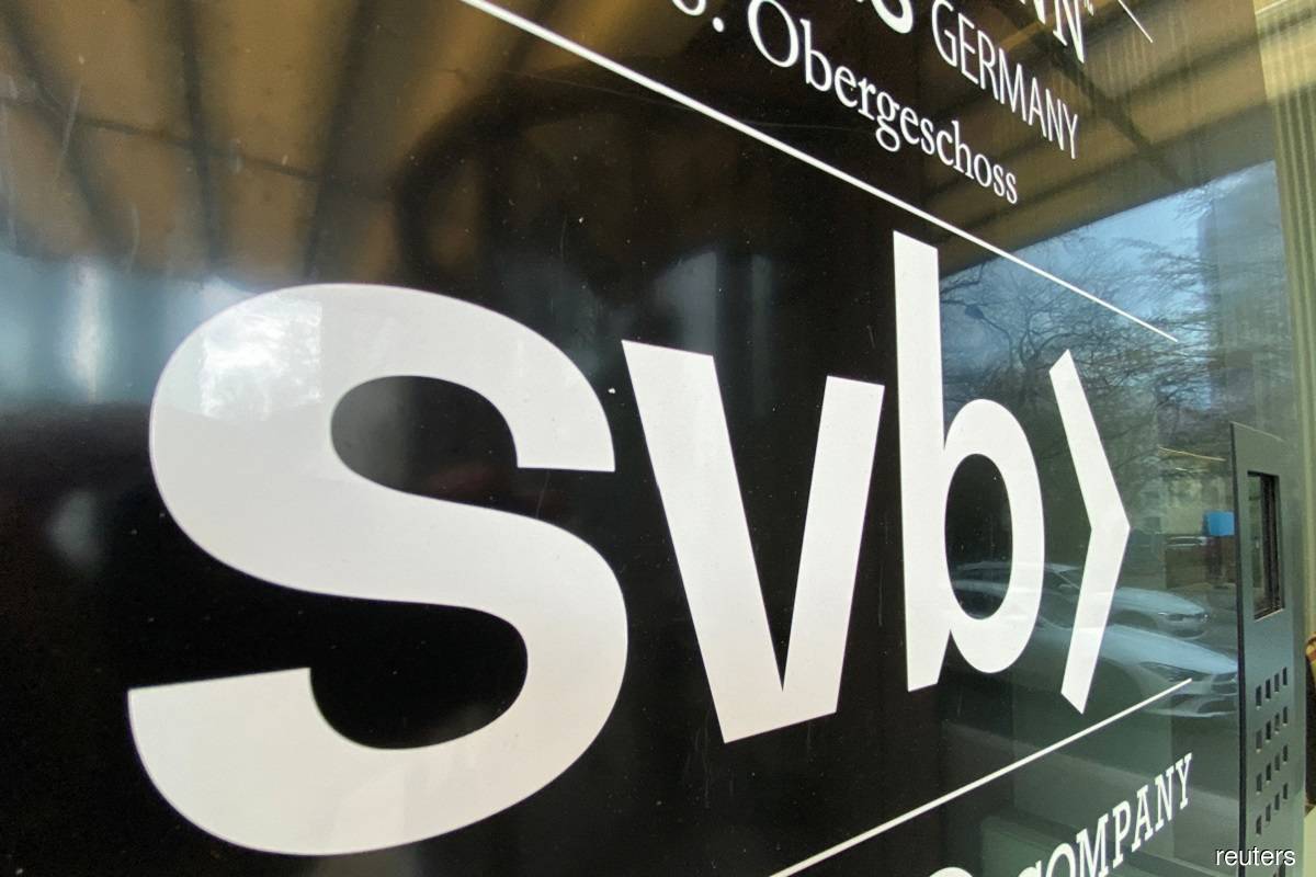 The logo of Silicon Valley Bank SVB is pictured at its German branch in Frankfurt March 13, 2023. (Reuters pic)